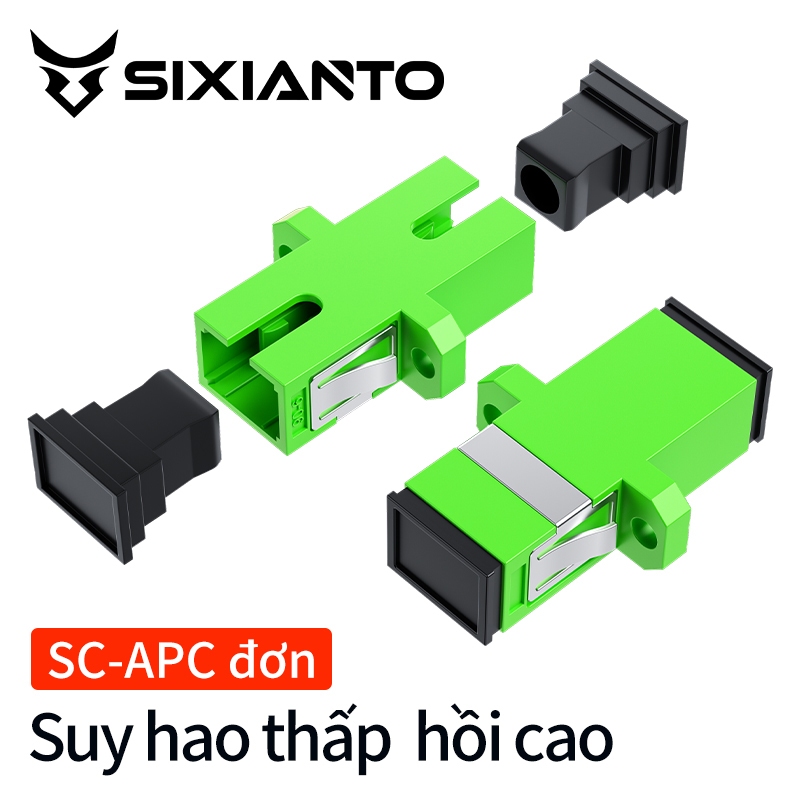 Adapter Quang SC/APC Đơn Đầu Nối Cáp Quang SC APC Bộ Ghép Nối Sợi Quang FTTH