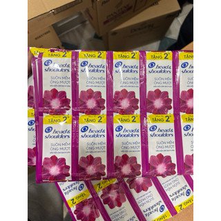 combo 10 Dây gội  x 12 gói head & shoulders hồng suôn mềm óng mượt