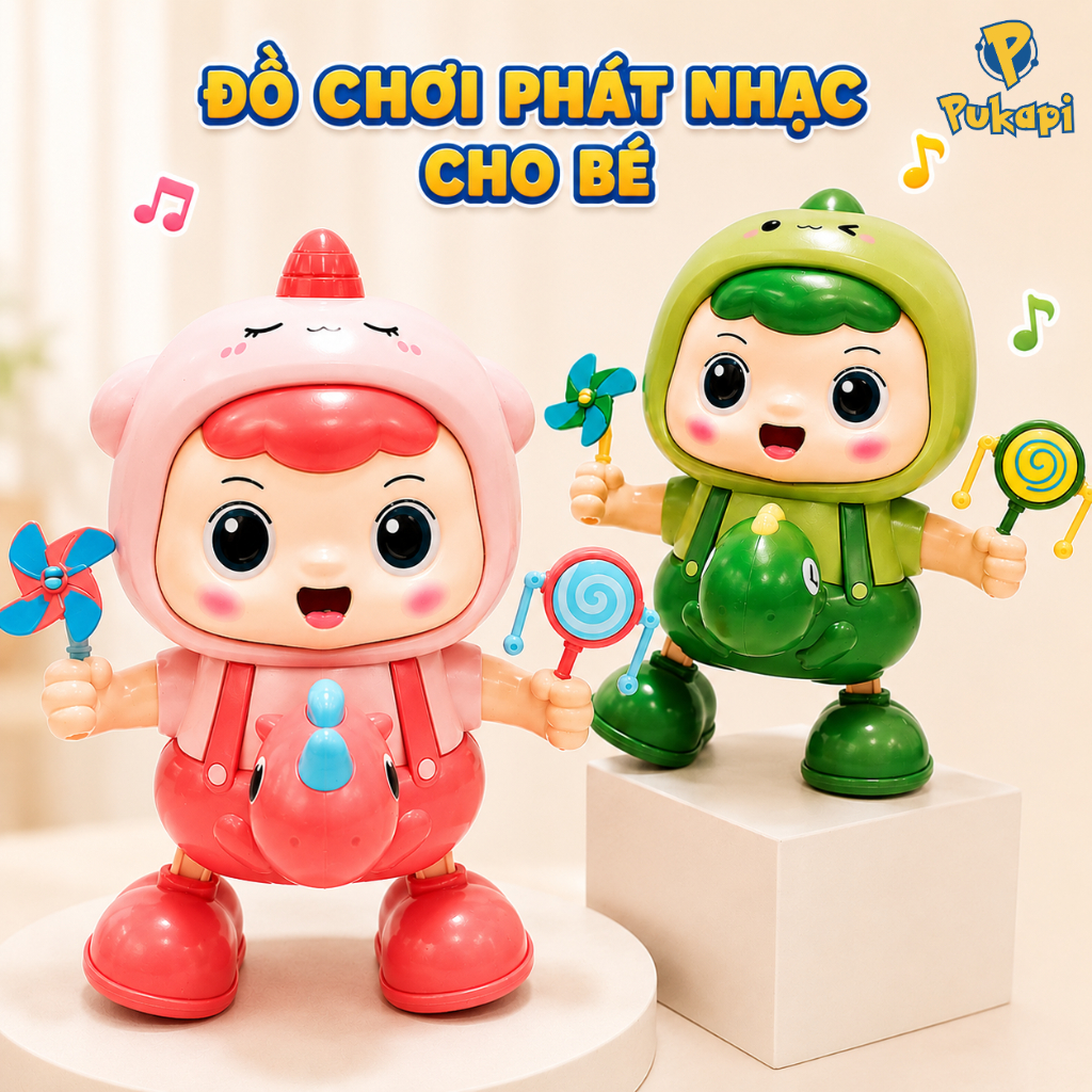 Đồ Chơi Bé Rồng Nhảy Múa Trẻ Em Robot Đồ Chơi Con Rồng Thỏ Nhảy Múa Phát Nhạc Đồ Chơi Âm Nhạc - Đồ Chơi Cho Bé PUKAPI