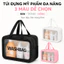TÚI ĐỰNG MỸ PHẨM TRONG SUỐT SIZE L - Túi Makeup Cá Nhân Chống Nước, Washbag Du Lịch Tiện Lợi