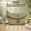 TN40 - Túi Đeo Chéo Nữ Canvas Siêu Nhẹ Nhiều Ngăn, Túi Đeo Vai Thời Trang Chống Nước Dây Đeo Điều Chỉnh