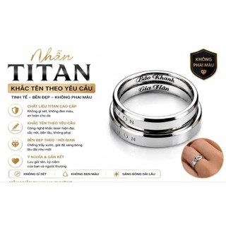 Titanium Steel Ring, engravable by LanChi 1688