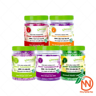 Combo 5 Hũ Phân Tan Chậm Rynan 150g - Phân Bón Thông Minh - Rynan Flowermate