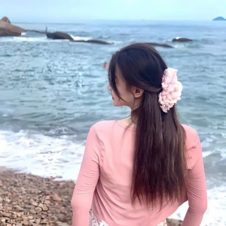 Kẹp tóc càng cua bọc voan hoa bản lớn Hàn Quốc – Kẹp tóc nữ giả scrunchie bông xù
