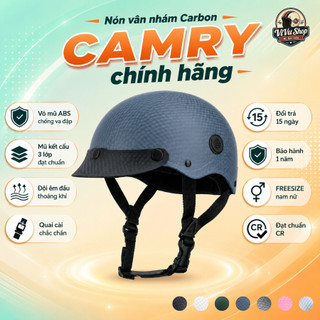 MŨ BẢO HIỂM NAM/NỮ NỬA ĐẦU CAMRY HELMETS – NHẸ ÊM KHI ĐỘI, NỔI BẬT KHI DI CHUYỂN