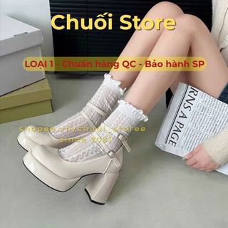 Giày cao gót nữ da PU tổng hợp dệt vải đế cao su phong cách tiểu thư sang chảnh quý phái dịu dàng