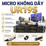 Micro Không Dây UR19S Chống Hú Rít Cực Tốt, Bắt Giọng Tốt, Hát Karaoke Hay, Hỗ Trợ Giọng Hát Yếu, Mic Hát Nhẹ — ảnh 1