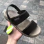 Dép nam 2 quai hậu LOUFU (chính hãng) sandal siêu nhẹ rửa nước êm chân màu nâu - đen, hàng hộp cao cấp bền