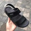 Dép nam 2 quai hậu LOUFU (chính hãng) sandal siêu nhẹ rửa nước êm chân màu nâu - đen, hàng hộp cao cấp bền