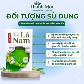 Trà Lá Nam 6 Vị Green Tea Hộp 30 Túi Lọc Hỗ Trợ Giảm Cân, Mát Gan, Thanh Lọc Cơ Thể Chống Lão Hóa