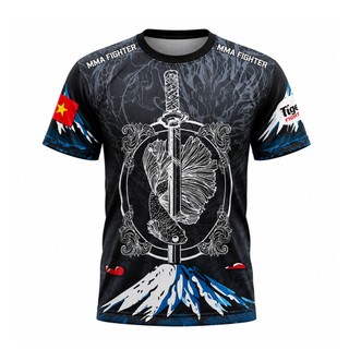 Áo Thun Võ Thuật Fighter MM01 - Áo Võ Thuật MMA, Boxing, Muay Thái, KickBoxing, Japan Style - Vải cá sấu cao cấp
