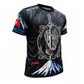 Áo Thun Võ Thuật Fighter MM01 - Áo Võ Thuật MMA, Boxing, Muay Thái, KickBoxing, Japan Style - Vải cá sấu cao cấp