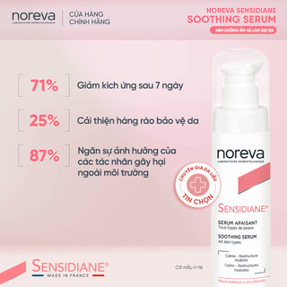 COMBO CHĂM DA NHẠY CẢM NOREVA SENSIDIANE : GEL RỬA MẶT SENSIDIANE 200ML + SERUM SENSIDIANE 30ML