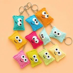 Móc khóa len handmade hình viên kẹo túi kẹo móc khóa đồ thủ công