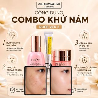 Combo Phục Hồi Kem Đêm + Serum Ruee Ver 2 + Retinol Mary&May CB0366 - Dưỡng Trắng, Phục Hồi, Làm Đều Màu Da