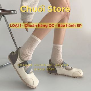 Giày thời trang nữ da PU tổng hợp dệt vải đế cao su dễ thương đáng yêu trẻ trung năng động