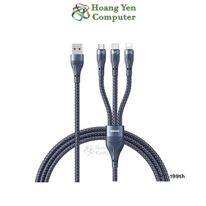 Cáp Sạc Nhanh REMAX RC-199th 3 In 1 6A Dài 1M2 Chính Hãng - BH 6 Tháng - Hoangyencomputer
