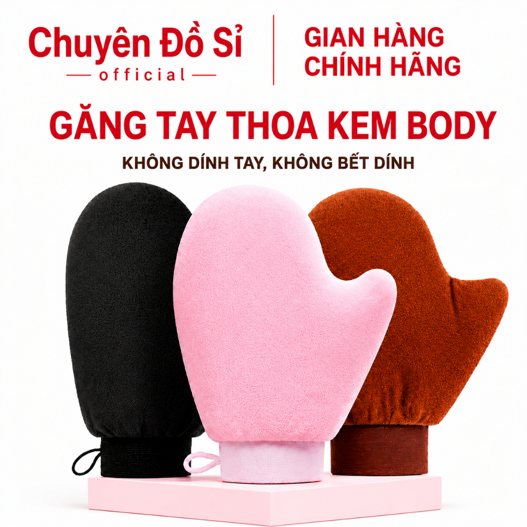 [Mua 5 tặng 1] Găng Tay Bôi Kem Dưỡng Body, kem chống nắng, Chất Liệu Mềm Mại