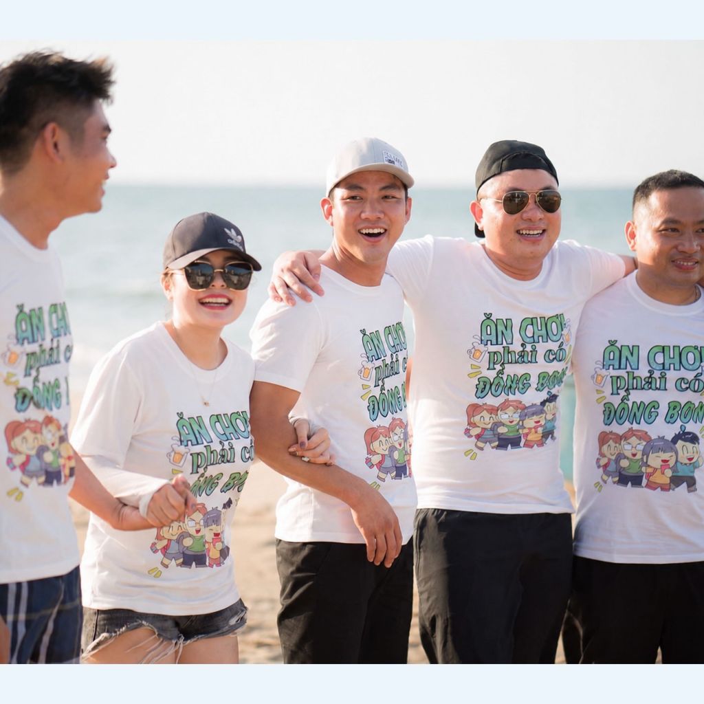 ÁO THUN IN THEO YÊU CẦU, Áo Đồng Phục Teambuilding, Áo nhóm, Đồng Phục Công Ty, Nhà Hàng Chất Liệu Thun Siêu Mát