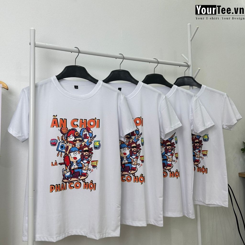 ÁO THUN IN THEO YÊU CẦU, Áo Đồng Phục Teambuilding, Áo nhóm, Đồng Phục Công Ty, Nhà Hàng Chất Liệu Thun Siêu Mát