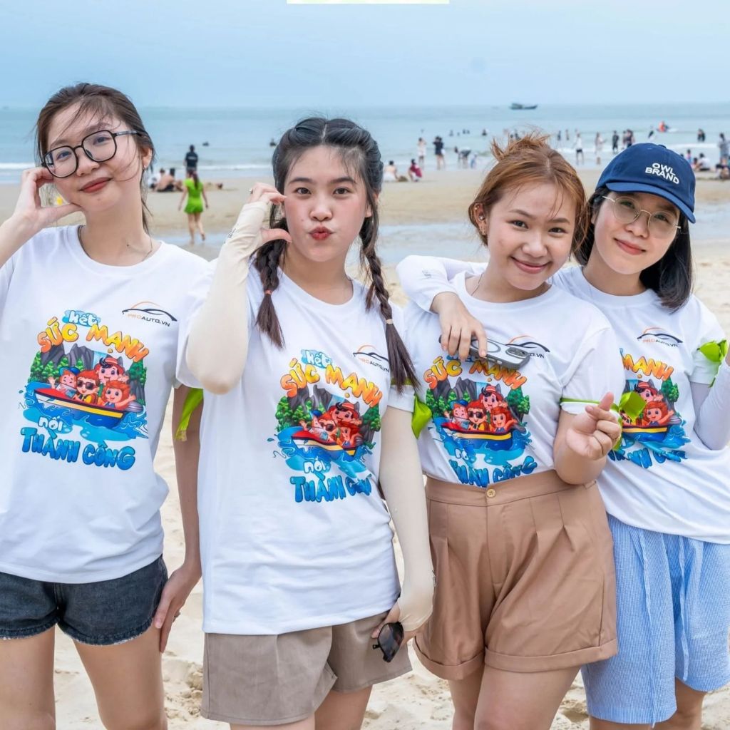ÁO THUN IN THEO YÊU CẦU, Áo Đồng Phục Teambuilding, Áo nhóm, Đồng Phục Công Ty, Nhà Hàng Chất Liệu Thun Siêu Mát