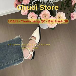 Giày bệt nữ da PU tổng hợp dệt vải đế cao su tinh tế thanh mảnh nổi bật cá tính