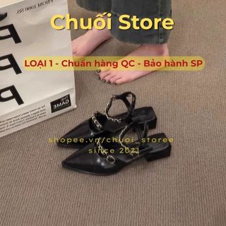 Giày bệt nữ da PU tổng hợp dệt vải đế cao su tinh tế thanh mảnh nổi bật cá tính