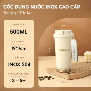 [QUÀ TẶNG] Bình giữ nhiệt Topgia cao cấp 500ml