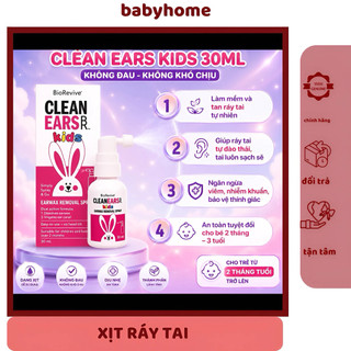 [Hàng CÔNG TY ] Xịt tan ráy tai cho bé Clean Ears cho trẻ từ 2 tháng tuổi