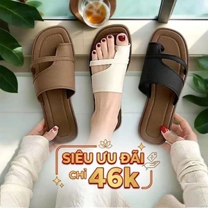 Dép xỏ ngón nữ , dép lê thời trang kiểu dáng hàn quốc hot trend 2026, chất liệu PVC - DÉP 9898