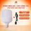 Combo 1 Bóng Đèn LED Ngoài Trời E27 20W/ 30W/ 40W/ 50W/ 65W Ánh Sáng Trắng + Dây Đui Đèn 5M/ 10M Có Công Tắc