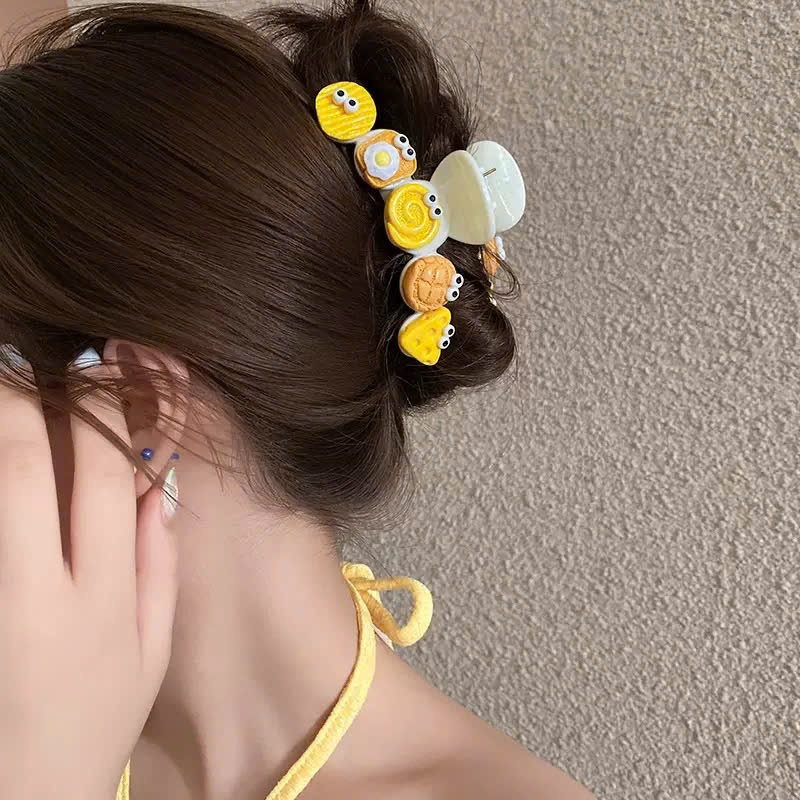 Kẹp Tóc Nữ Càng Cua Charm Đồ Ăn Cute – Kẹp Tóc Nữ Hình Bánh Ngọt, Trứng Ốp La & Foodie Siêu Đáng Yêu