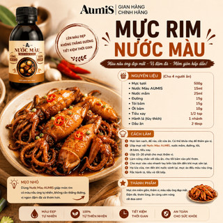 Nước Màu Nấu Ăn Aumis 150gr – Từ Đường Mía Màu Nâu Cánh Gián Tự Nhiên, Không Đắng