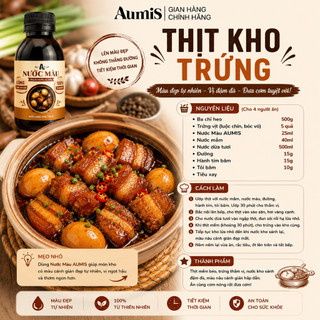 Nước Màu Nấu Ăn Aumis 150gr – Từ Đường Mía Màu Nâu Cánh Gián Tự Nhiên, Không Đắng
