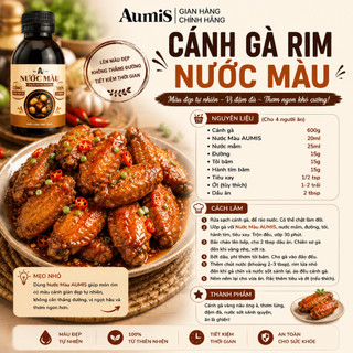 Nước Màu Nấu Ăn Aumis 150gr – Từ Đường Mía Màu Nâu Cánh Gián Tự Nhiên, Không Đắng