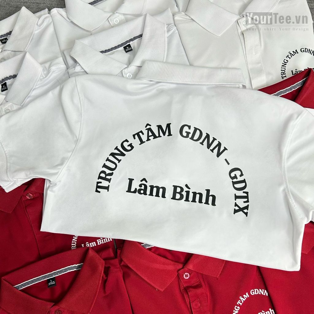 ÁO POLO IN THEO YÊU CẦU, Áo Đồng Phục Nhóm, Công Ty, Nhà Hàng Chất Liệu Cotton Poly Thái Mềm Mịn Mát