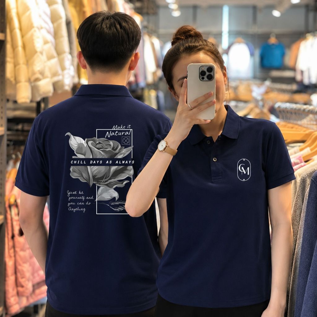 ÁO POLO IN THEO YÊU CẦU, Áo Đồng Phục Nhóm, Công Ty, Nhà Hàng Chất Liệu Cotton Poly Thái Mềm Mịn Mát