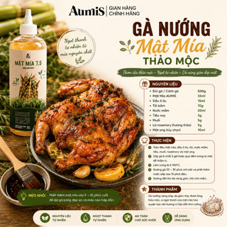 Combo 2 Chai Mật Mía Aumis 500ml – Lên Màu Đẹp, Ngọt Hậu, Nguyên Liệu Nấu Ăn, Làm Bánh Chuẩn Bếp