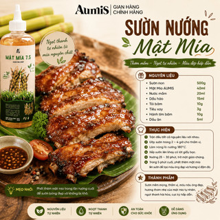 Combo 2 Chai Mật Mía Aumis 500ml – Lên Màu Đẹp, Ngọt Hậu, Nguyên Liệu Nấu Ăn, Làm Bánh Chuẩn Bếp