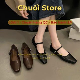 Giày bệt nữ da PU tổng hợp dệt vải đế cao su nhẹ nhàng thanh lịch trẻ trung dễ thương