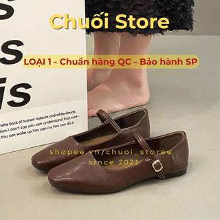 Giày bệt nữ da PU tổng hợp dệt vải đế cao su nhẹ nhàng thanh lịch trẻ trung dễ thương