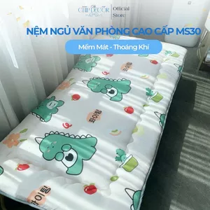 Đệm Ngủ Văn Phòng Cao Cấp CHIP DECOR Nệm Ngủ Gấp Gọn Tiện Lợi Trải Giường Kí Túc Xá 90x190 MS30