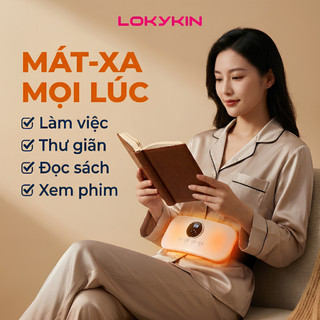 Máy Massage Chườm Bụng LOKYKIN BU01 – Chườm Nóng Hồng Ngoại, Giảm Đau, Dưỡng Da, Gọn Nhẹ Dễ Mang Theo