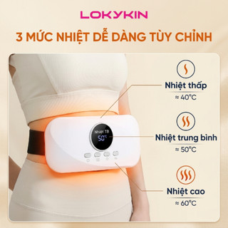 Máy Massage Chườm Bụng LOKYKIN BU01 – Chườm Nóng Hồng Ngoại, Giảm Đau, Dưỡng Da, Gọn Nhẹ Dễ Mang Theo