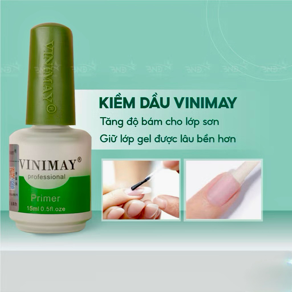 Kiềm dầu vinimay chính hãng mẫu mới-nước khử dầu primer(15ML)giúp tăng độ bền khi sơn gel