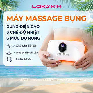 Máy Massage Chườm Bụng LOKYKIN BU01 – Chườm Nóng Hồng Ngoại, Giảm Đau, Dưỡng Da, Gọn Nhẹ Dễ Mang Theo