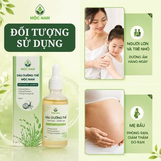 Dầu dưỡng thể Mộc Nam cám gạo chanh leo - Dưỡng ẩm toàn thân, chống lão hóa, da mềm mịn (50ml)