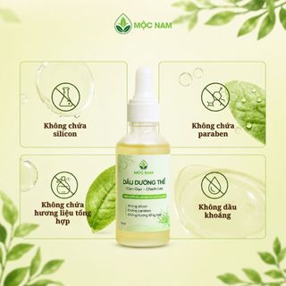 Dầu dưỡng thể Mộc Nam cám gạo chanh leo - Dưỡng ẩm toàn thân, chống lão hóa, da mềm mịn (50ml)