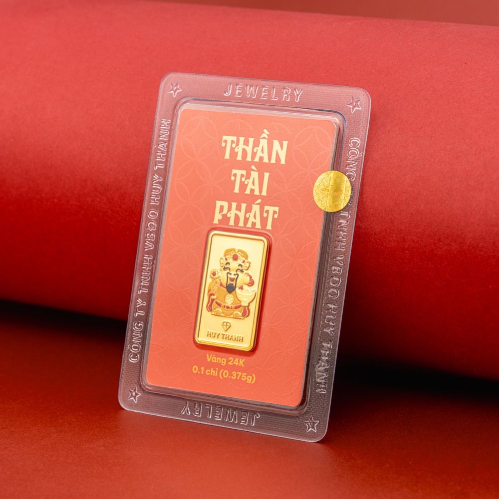 Quà Tặng Thần Tài Phát LNTHANTAIPHAT 0,1 Chỉ Vàng 24k Huy Thanh Jewelry