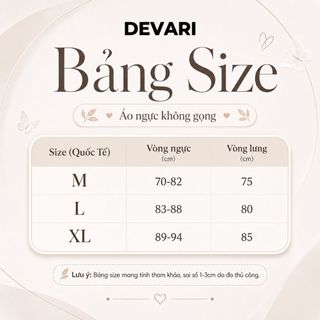 [Sản Phẩm Mới] Áo Ngực Nữ Chất Su Lạnh Mút Mỏng Không Gọng Thoáng Mát Gom Quả Chống Xệ DEVARI A2606
